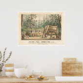 Stump of the Mammoth Tree of Calaveras (0977A) Poster (Küche)