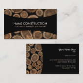 Stump Removal Slogans Business Cards Visitenkarte (Vorne/Hinten)