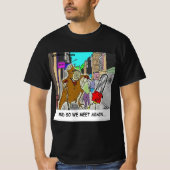 Stumped: Chainsaw Vs Tree lustiges Comic T-Shirt (Vorderseite)