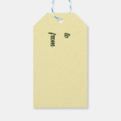 Stumpenkerzen Geschenkanhänger (Rückseite)