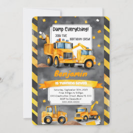 Stumpf alles, was es ist Bau Geburtstag Einladung