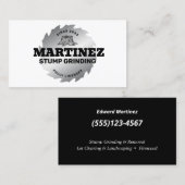 Stumpf | Baumservice und -entfernung Visitenkarte (Vorne/Hinten)