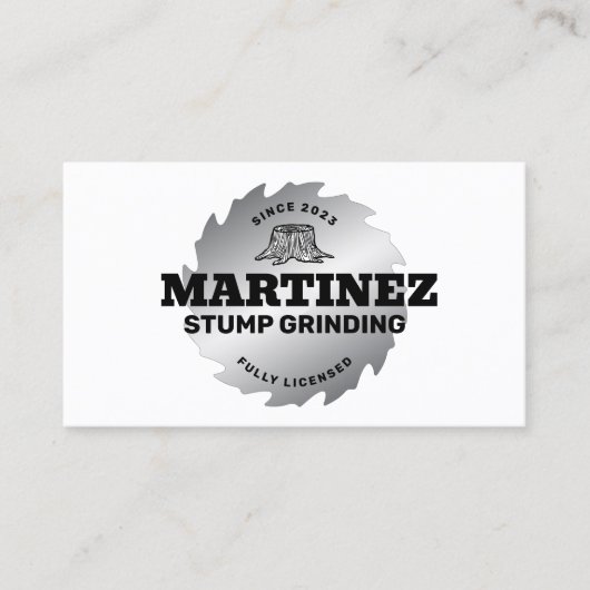 Stumpf | Baumservice und -entfernung Visitenkarte (Vorderseite)