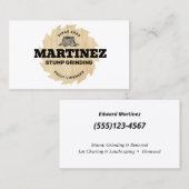 Stumpf | Baumservice und -entfernung Visitenkarte (Vorne/Hinten)