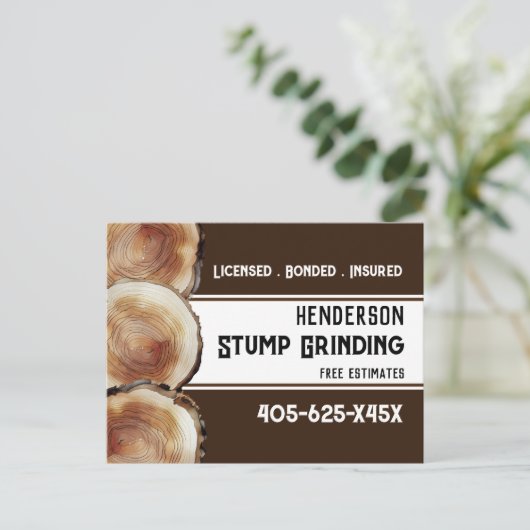 Stumpf Postkarte (Stehend Vorderseite)