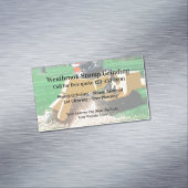 Stumpf-Schleifen und Entfernen von Bäumen Magnetische Visitenkarte (Beispiel)