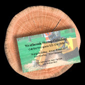 Stumpf-Schleifen und Entfernen von Bäumen Visitenkarte