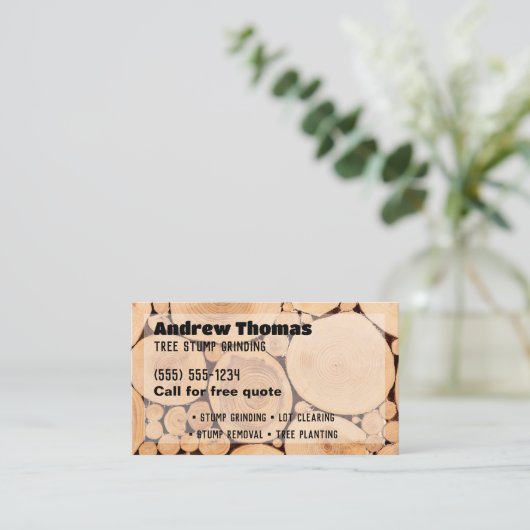 Stumpf Visitenkarte (Stehend Vorderseite)