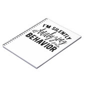 Stumpfe Analyse Ihres Verhaltens Notizblock (Linke Seite)