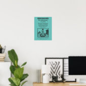 Stumpfen in der Nacht Poster (Heimbüro)