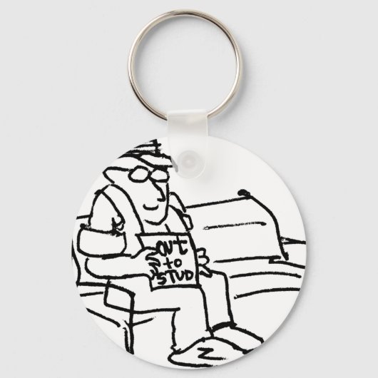 Stumpfen Schlüsselanhänger (Vorderseite)