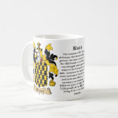 Stumpfen Sie, der Ursprung, die Bedeutung und das Kaffeetasse (Vorderseite Links)