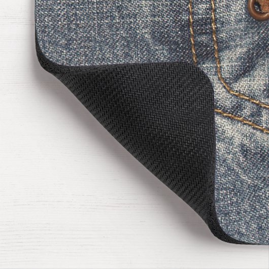 Stumpfes Denim Mousepad (Ecke)