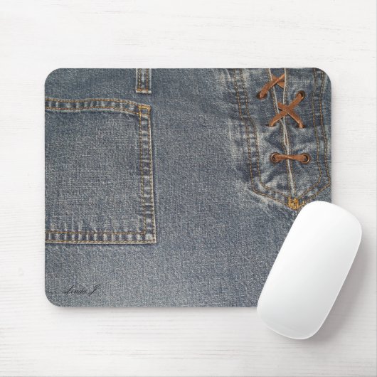 Stumpfes Denim Mousepad (Mit Mouse)
