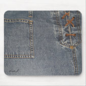 Stumpfes Denim Mousepad (Vorne)