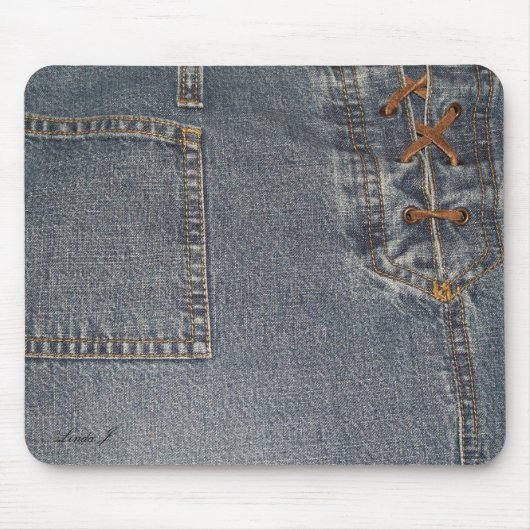 Stumpfes Denim Mousepad (Vorne)