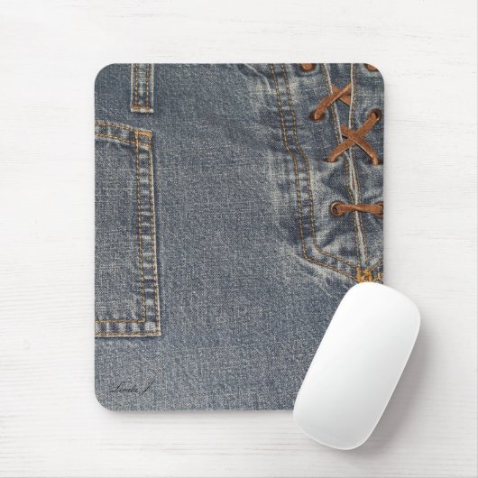 Stumpfes Denim Mousepad (Mit Mouse)