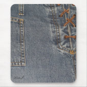 Stumpfes Denim Mousepad (Vorne)