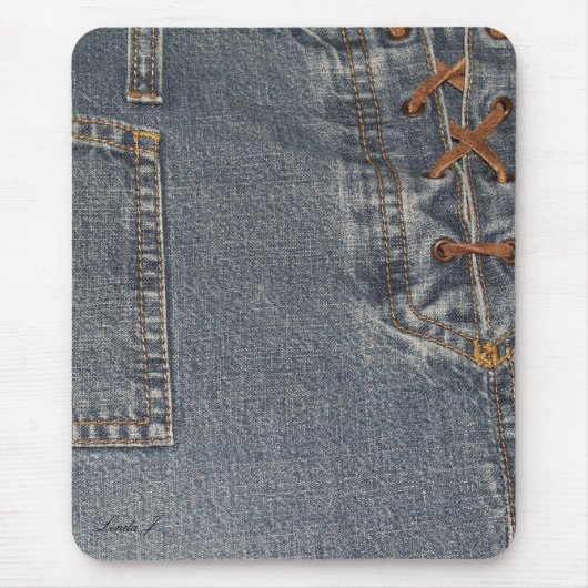 Stumpfes Denim Mousepad (Vorne)