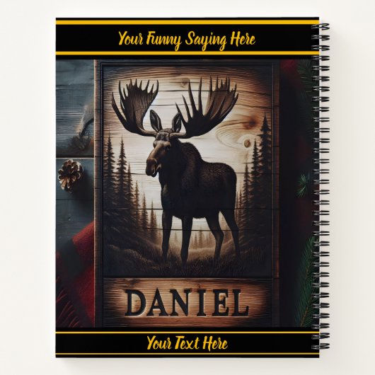 Stumpfmuschel im ruhigen Wald Notizblock (Rückseite)