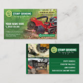 Stumpfschleifen, Mulchen der Forstwirtschaft, Räum Visitenkarte (Vorne/Hinten)