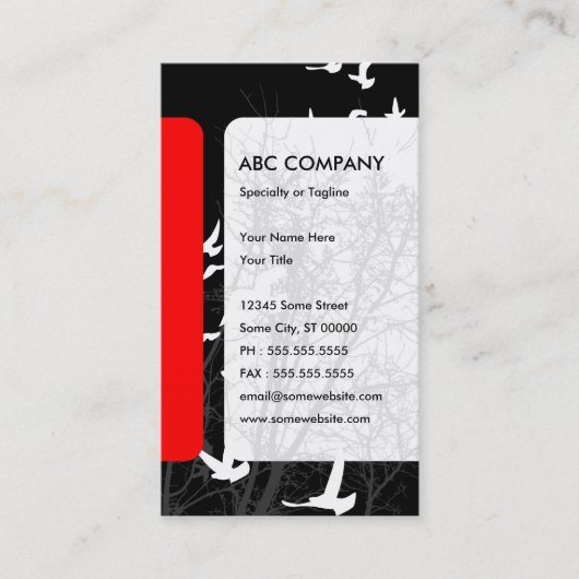 Stumpfvögel Visitenkarte (Vorderseite)