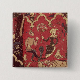 Stumpwork, das Tristan und Isolde darstellt Button