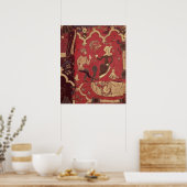 Stumpwork mit Tristan und Isolde Poster (Küche)