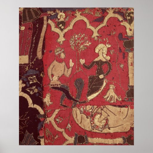 Stumpwork mit Tristan und Isolde Poster (Vorne)