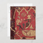 Stumpwork mit Tristan und Isolde Postkarte (Vorne/Hinten)