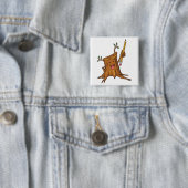 Stumpy Knopf-(quadratisches) Weiß Button (Beispiel)