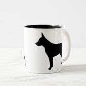 Stumpy Schwanz-Vieh-Hund Zweifarbige Tasse (VorderseiteRechts)
