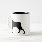 Stumpy Schwanz-Vieh-Hund Zweifarbige Tasse (Vorderseite Links)