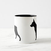 Stumpy Schwanz-Vieh-Hund Zweifarbige Tasse (Mittel)