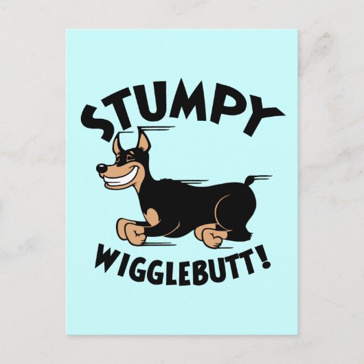 Stumpy Wigglebutt! Postkarte (Vorderseite)