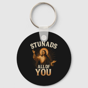 Stunads Sie alle lustige Jesus Silhouette Sarcasti Schlüsselanhänger
