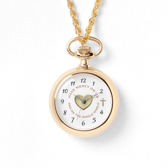STUNDE DES DIVINE MERCY PRAYER ARMBANDUHR (Vorderseite)