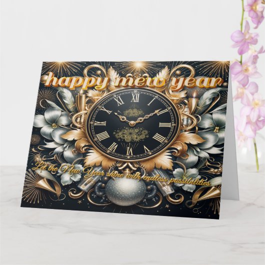 Stunde des Neubeginns mit Personalisiertem Ich Karte (Orchidee)