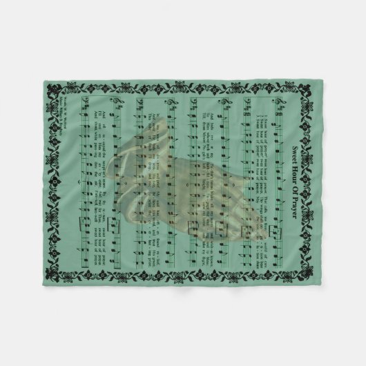 STUNDE PRAYER FLEECEDECKE (Vorderseite (Horizontal))