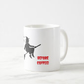 Stunde: Vintages Kaffeekonzept Halloween Kaffeetasse (VorderseiteRechts)