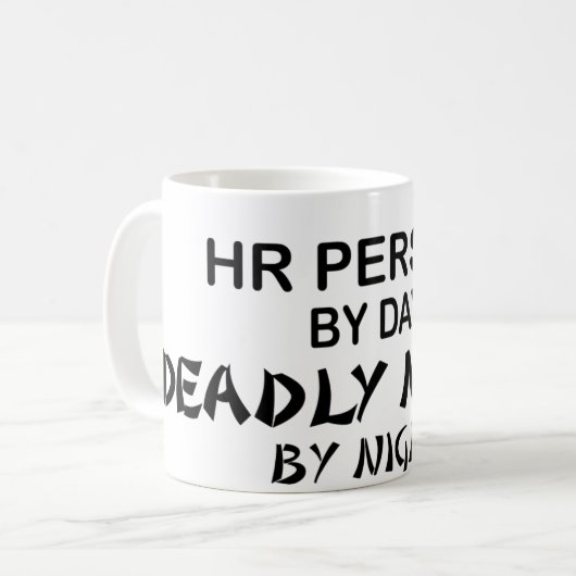 Stunden-Person tödliches Ninja Kaffeetasse (Vorderseite Links)