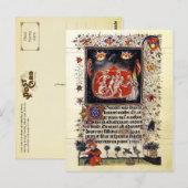 Stunden von Catherine von Cleves Postkarte (Vorne/Hinten)