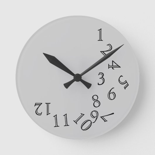 Stunden Zeit Crazy Zahlen rund Uhr (Vorderseite)