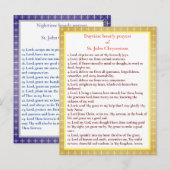 Stundengebete für St. John Chrysostom-Gebetskarte Postkarte (Vorne/Hinten)