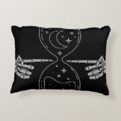 Stundenglas des Todespolsters Dekokissen (Rückseite)