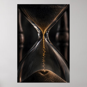 Stundenglas Herzförmiger Sand Poster
