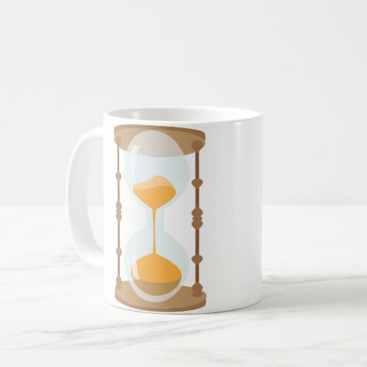 Stundenglas Kaffeetasse (Vorderseite Links)