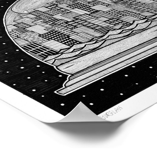 Stundenglas Poster (Ecke)