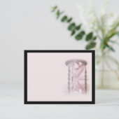 Stundenglas Postkarte (Stehend Vorderseite)
