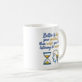 Stundenglas & Profil Zitat Kaffeetasse (VorderseiteRechts)